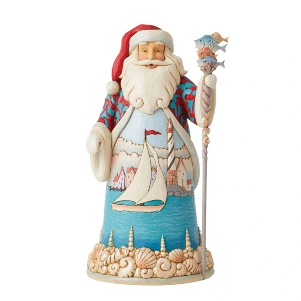 Jim Shore Heartwood Creek Sailing Santa Coastal Christmas Figurine w/ Tag NO BOX